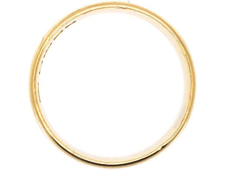 18ct Gold Wide Wedding Ring Assayed in 1921