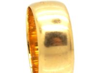 18ct Gold Wide Wedding Ring Assayed in 1921