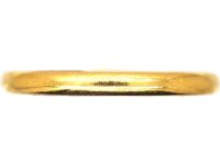 22ct Gold Wedding Ring Assayed in 1937