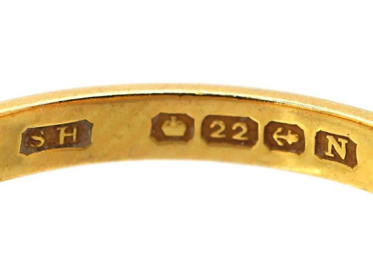 22ct Gold Wedding Ring Assayed in 1937