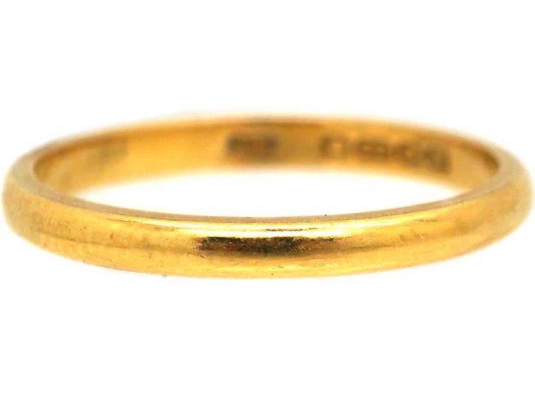 22ct Gold Wedding Ring Assayed in 1937