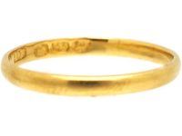 William 1V 18ct Gold Wedding Ring Assayed in 1831