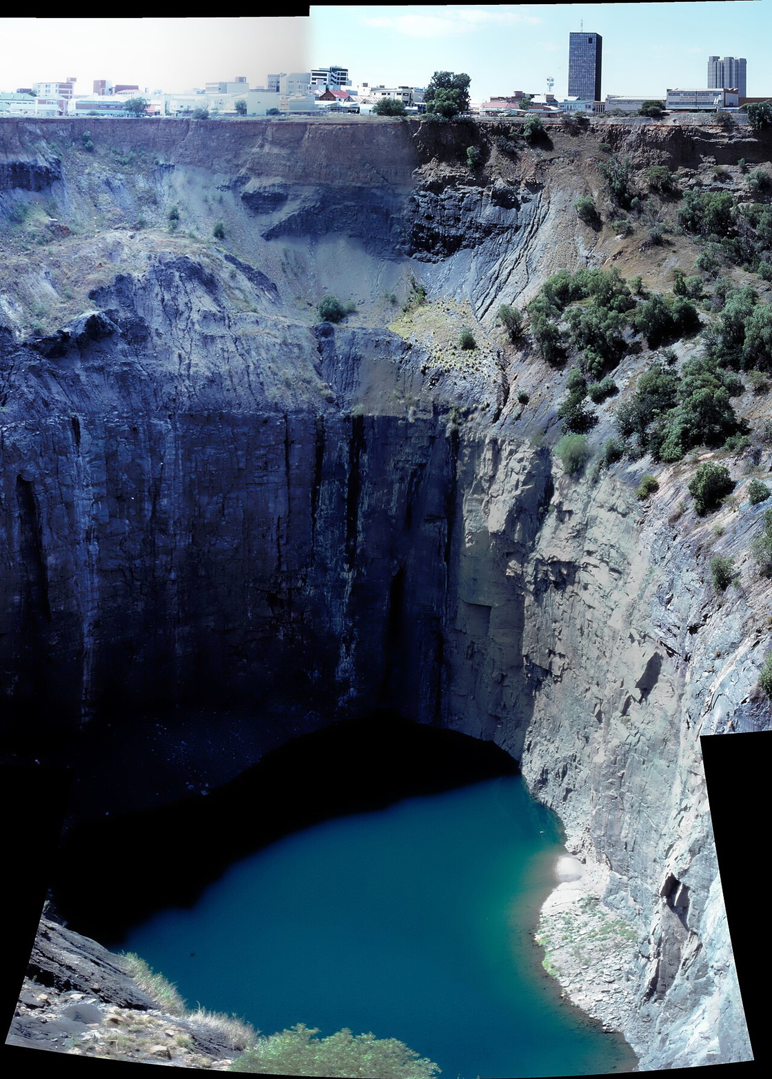 The Big Hole diamond mine at Kimberley, South Africa