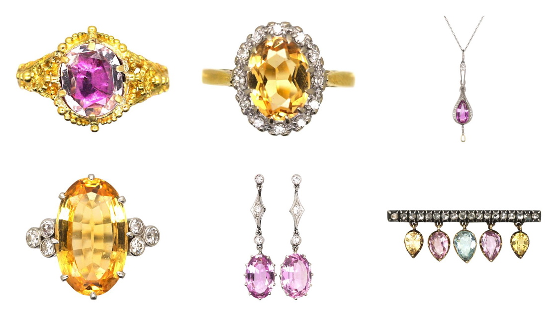 Antique topaz jewellery from our collection