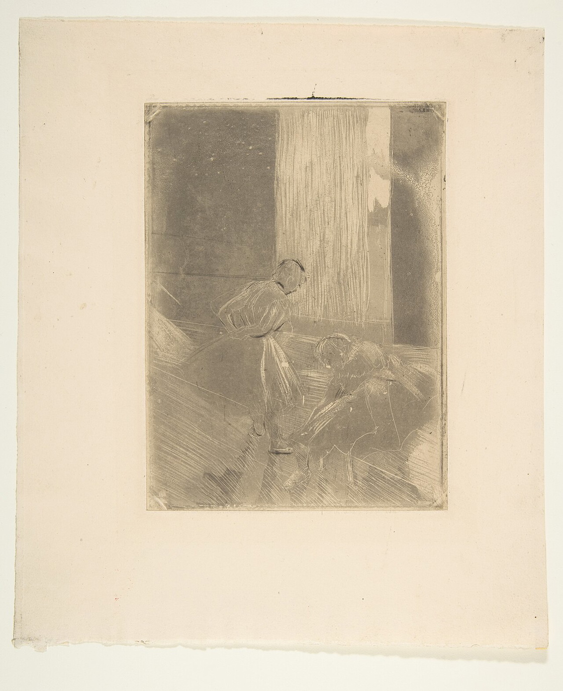 Two Dancers in a Rehearsal Room by Edgar Degas