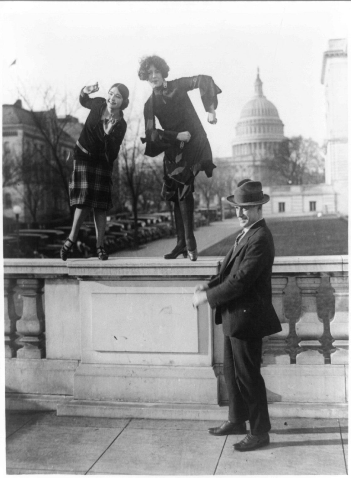 Dancing the Charleston in the 1920s