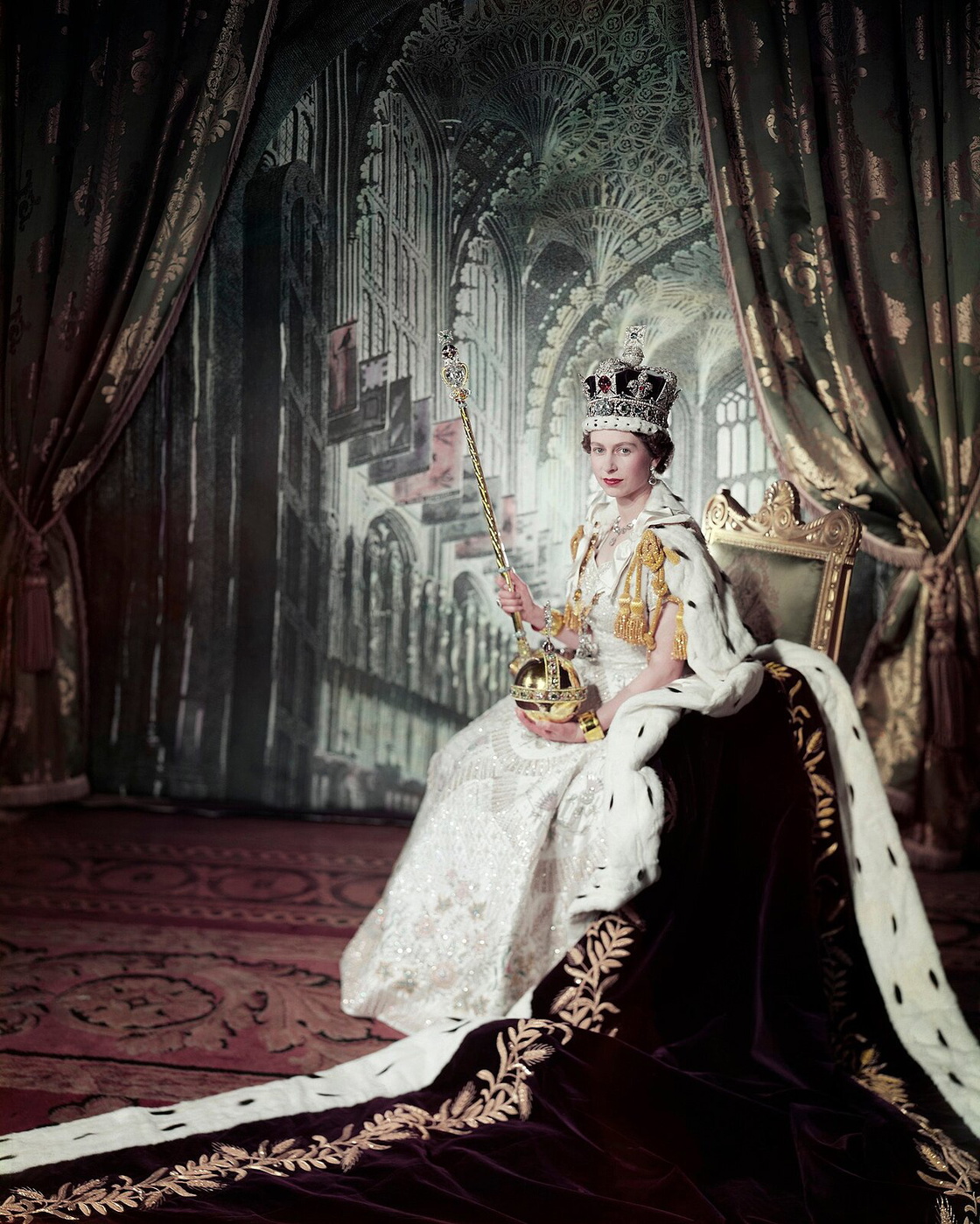 Queen Elizabeth II on her Coronation Day, 1953
