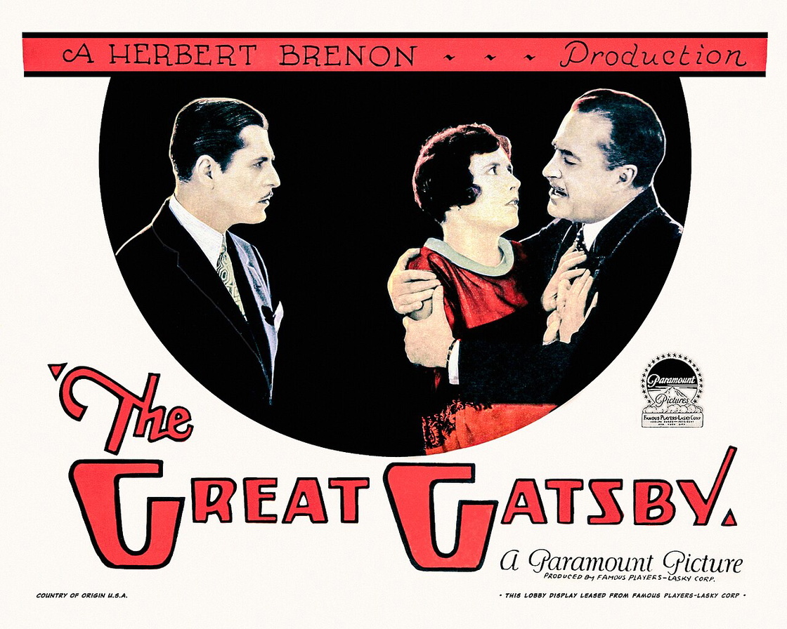 Poster for The Great Gatsby, 1926