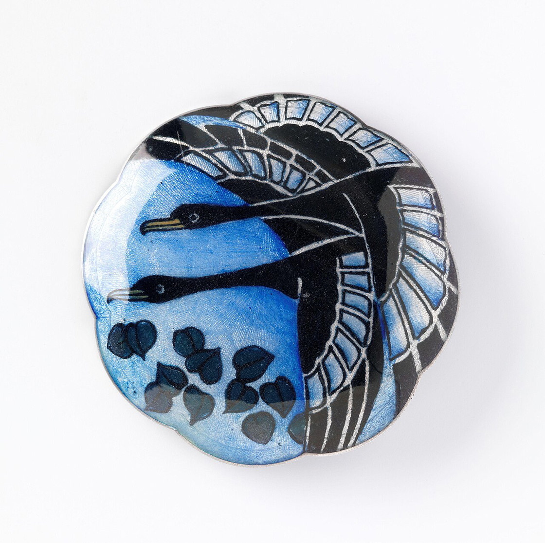 Enamel brooch by Gustav Gaudernack