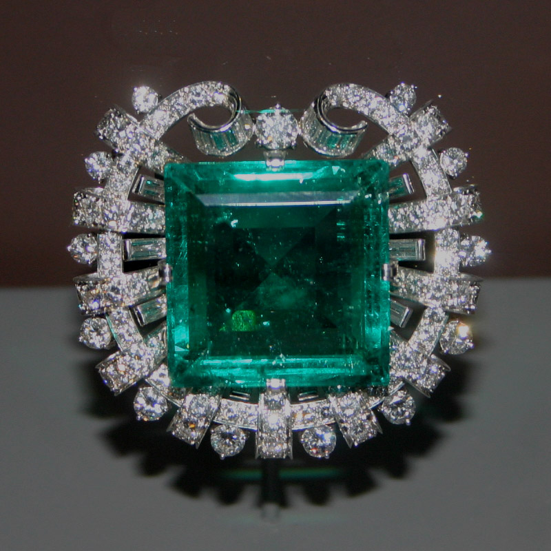 The Hooker Emerald brooch by Tiffany & Co.