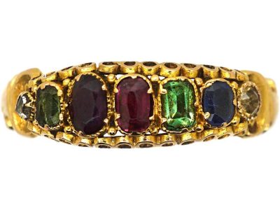 Victorian 15ct Gold Dearest Ring