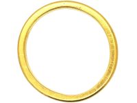 Retro 22ct Gold Wedding Ring Assayed in 1941
