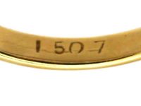 Art Deco 18ct Gold & Platinum, Two Stone Diamond Ring
