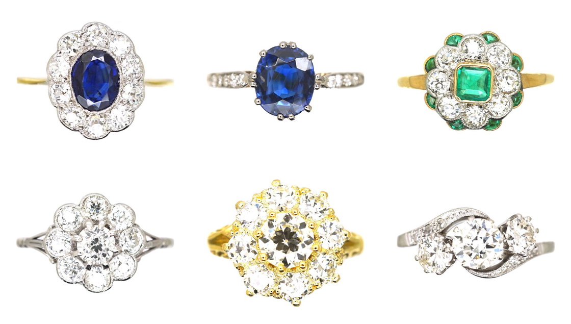 Edwardian engagement rings from our collection