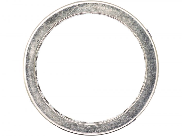 Art Deco Platinum & Sapphire Eternity Ring