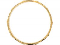 Georgian 18ct Gold Wedding Ring with Flower Detail